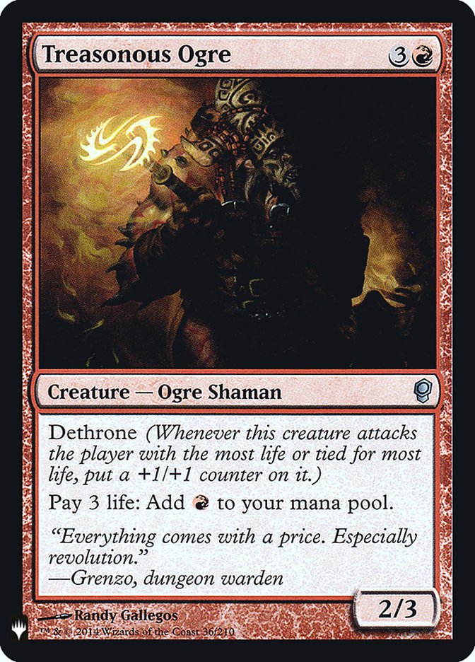 Treasonous Ogre 36 (The List Reprints)  - Foil | Good Games Adelaide SA