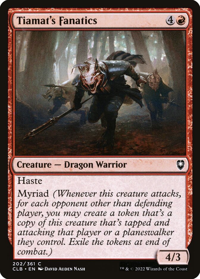 Tiamat's Fanatics 202 (Commander Legends: Battle for Baldur's Gate)  - Foil | Good Games Adelaide SA
