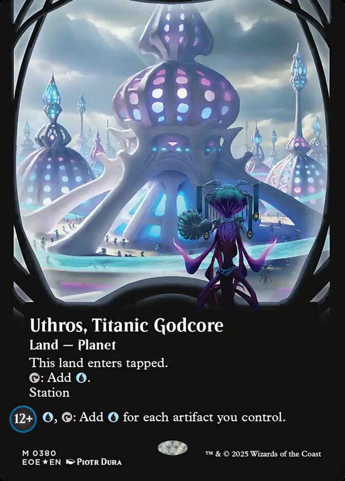 Uthros, Titanic Godcore 380/276 (Edge of Eternities)  - Borderless Foil | Good Games Adelaide SA
