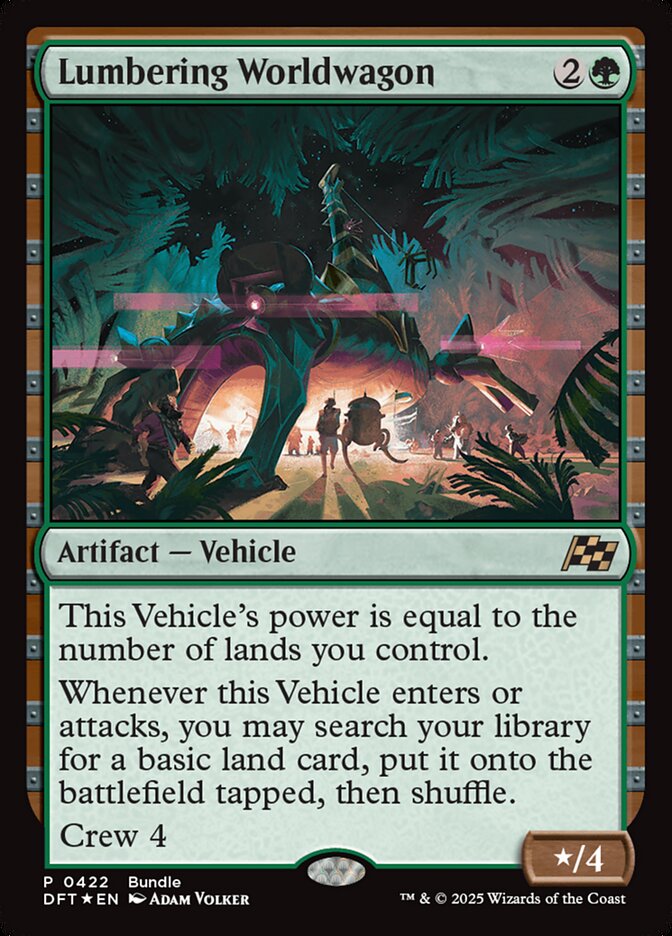 Lumbering Worldwagon 422 (Unique and Miscellaneous Promos)  - Foil | Good Games Adelaide SA