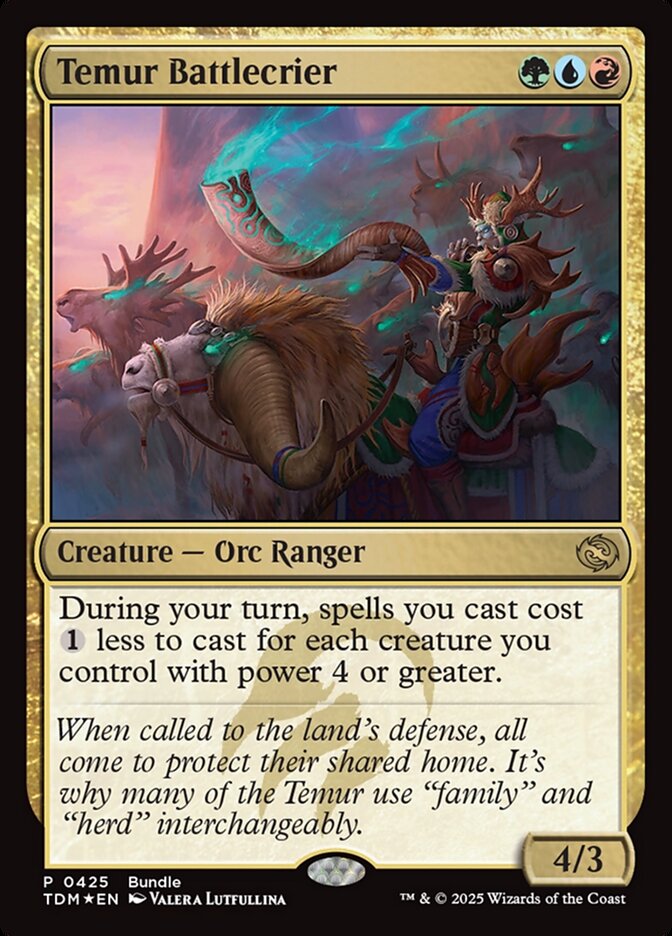 Temur Battlecrier TDM Bundle 425 (Unique and Miscellaneous Promos)  - Foil | Good Games Adelaide SA