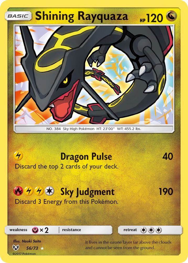 Shining Rayquaza 56/73 (Shining Legends)  - Holofoil | Good Games Adelaide SA
