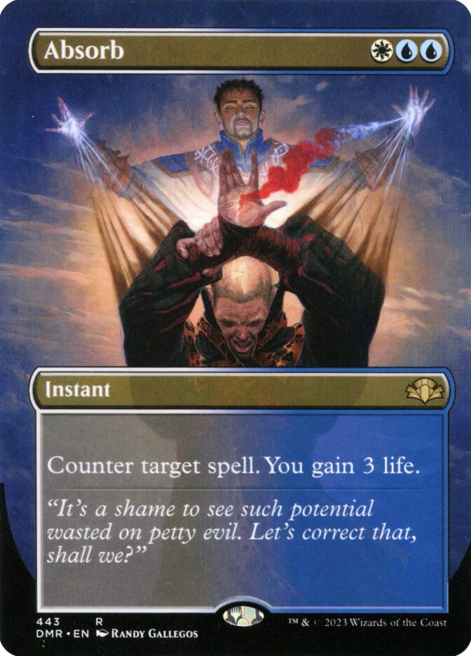 Absorb 443 (Dominaria Remastered)  - Borderless Foil | Good Games Adelaide SA