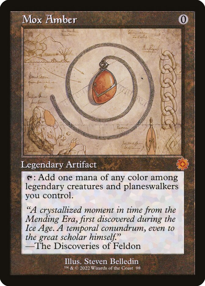 Mox Amber Schematic 98 (The Brothers' War: Retro Frame Artifacts)  | Good Games Adelaide SA