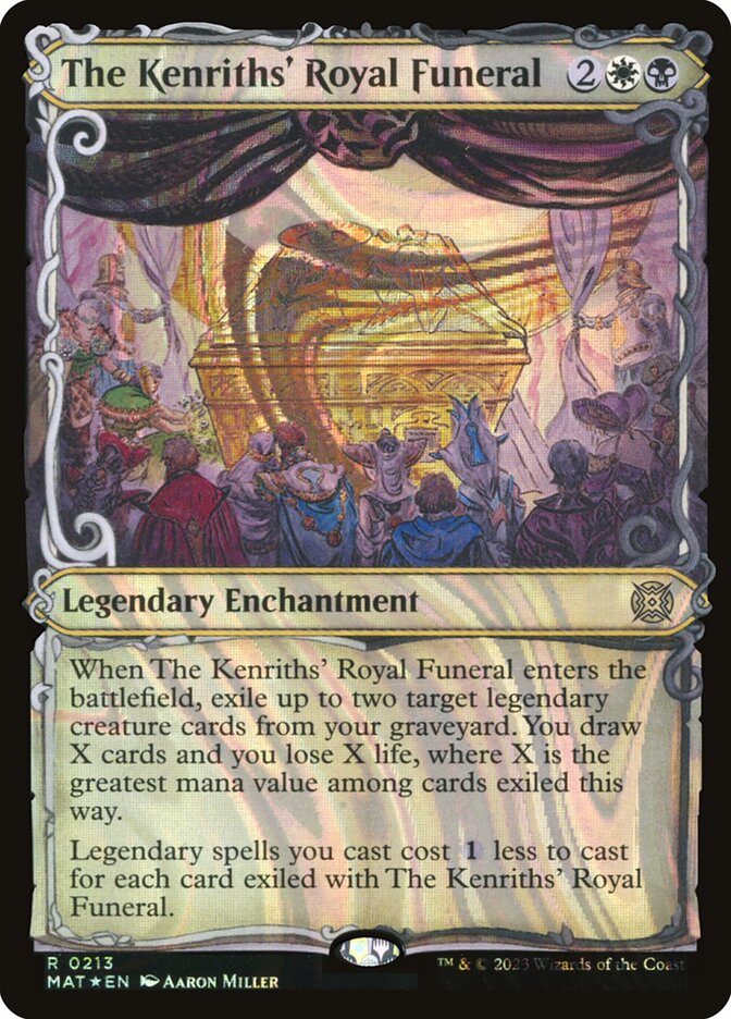 The Kenriths' Royal Funeral 213/50 (March of the Machine: The Aftermath)  - Showcase Halo Foil | Good Games Adelaide SA