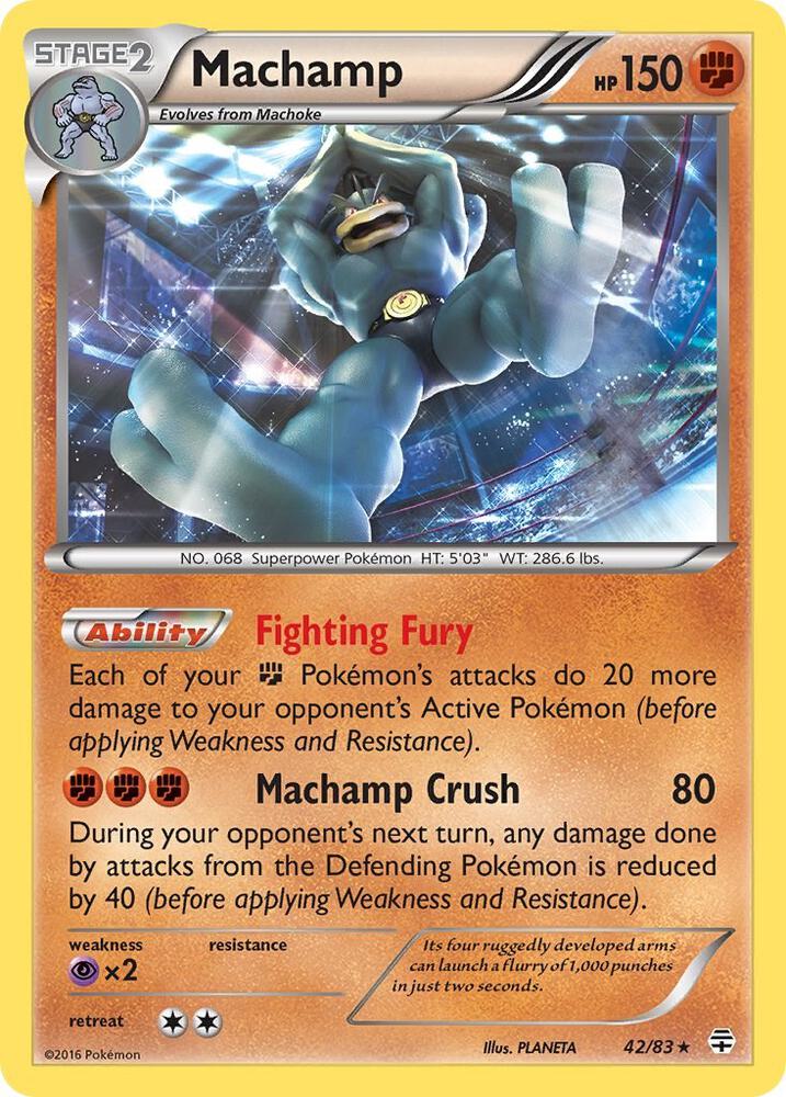 Machamp 42/83 (Generations)  - Holofoil | Good Games Adelaide SA