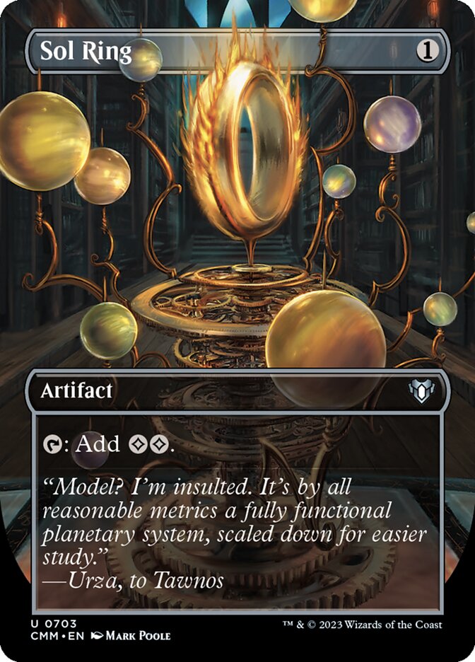 Sol Ring 703 (Commander Masters)  - Borderless | Good Games Adelaide SA