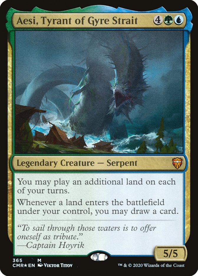 Aesi Tyrant of Gyre Strait 365 (Commander Legends)  - Foil | Good Games Adelaide SA
