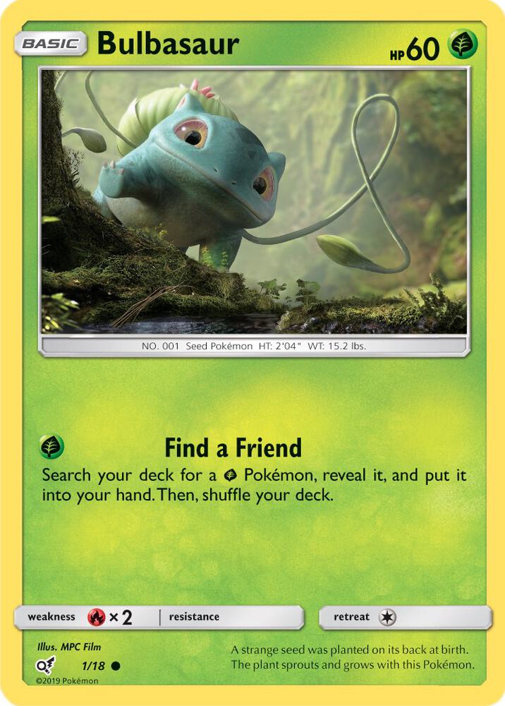 Bulbasaur 1/18 (Detective Pikachu)  - Holofoil | Good Games Adelaide SA