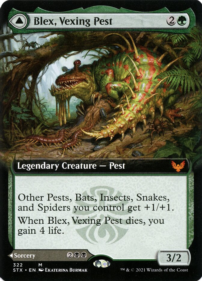 Blex, Vexing Pest // Search for Blex 322 (Strixhaven: School of Mages)  | Good Games Adelaide SA