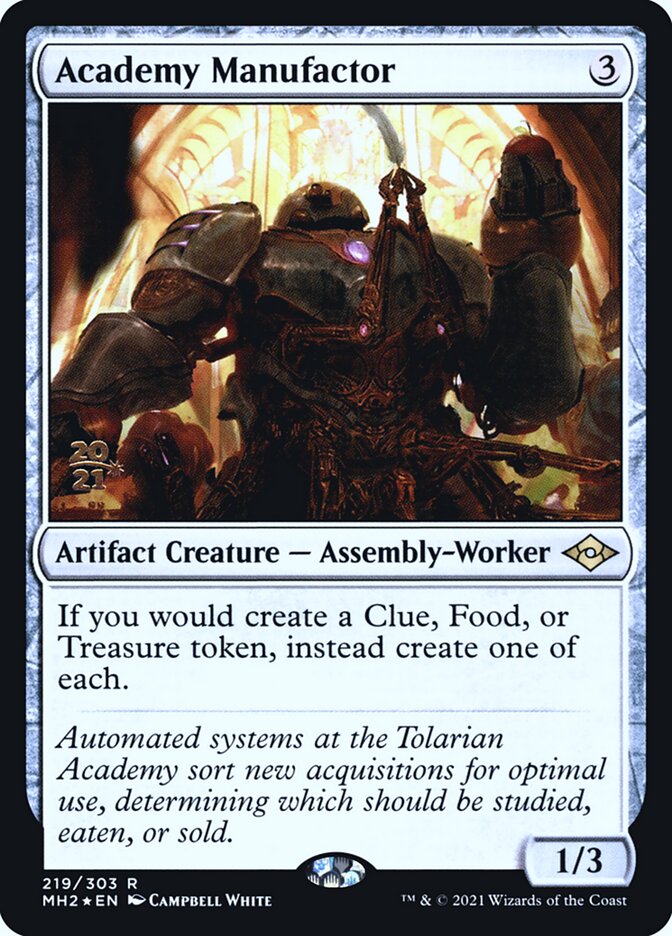 Academy Manufactor 219 (Prerelease Cards)  - PreRelease Foil | Good Games Adelaide SA
