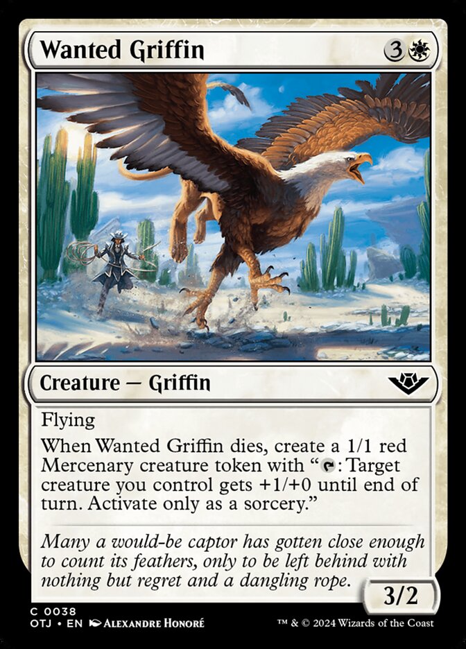 Wanted Griffin 38/286 (Outlaws of Thunder Junction)  | Good Games Adelaide SA