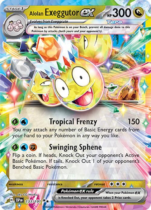 Alolan Exeggutor ex 133/191 (SV08: Surging Sparks)  - Holofoil | Good Games Adelaide SA