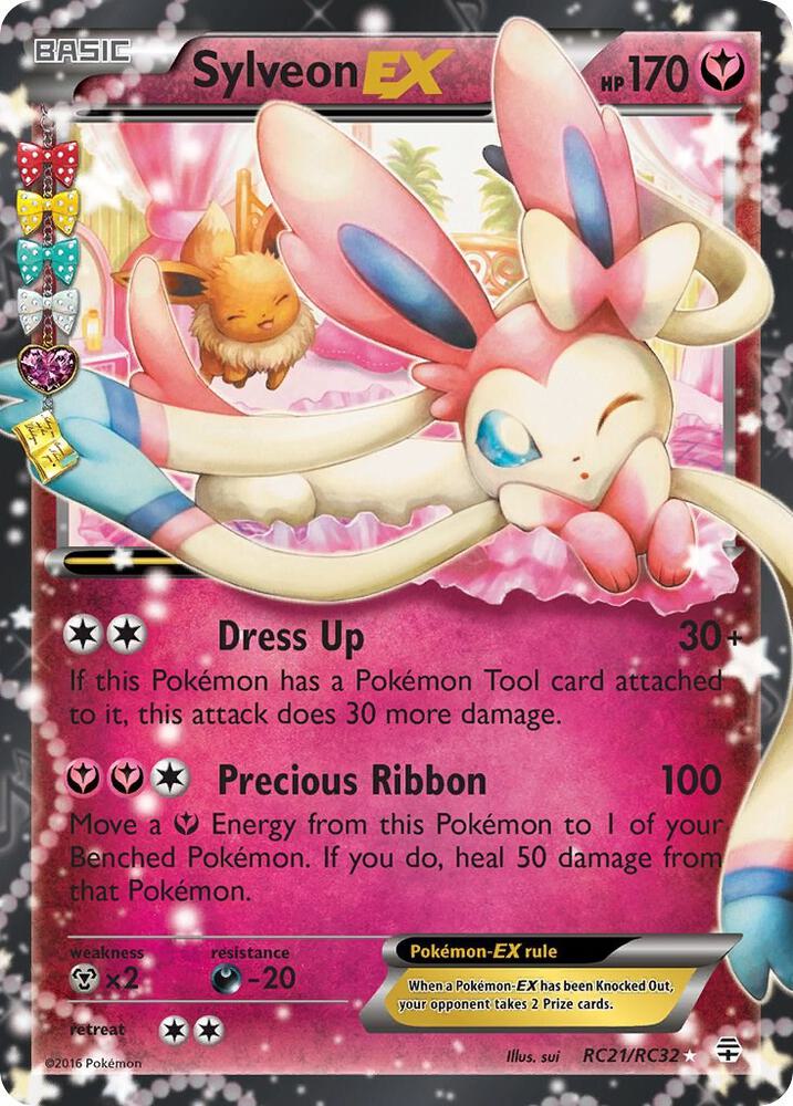 Sylveon EX RC21/RC32 (Generations: Radiant Collection)  - Holofoil | Good Games Adelaide SA