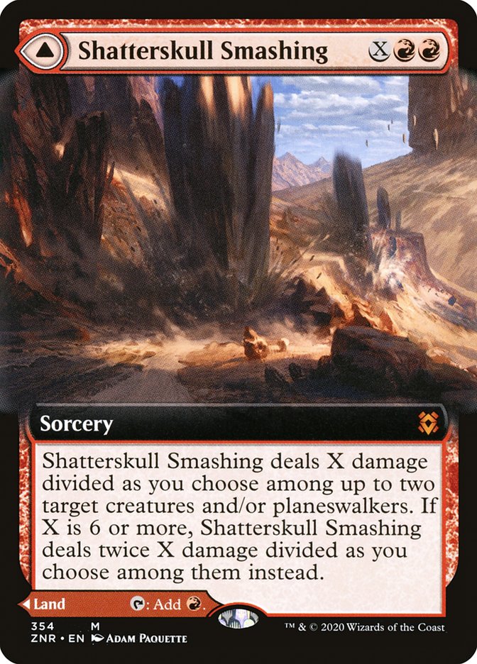 Shatterskull Smashing // Shatterskull, the Hammer Pass 354 (Zendikar Rising)  | Good Games Adelaide SA