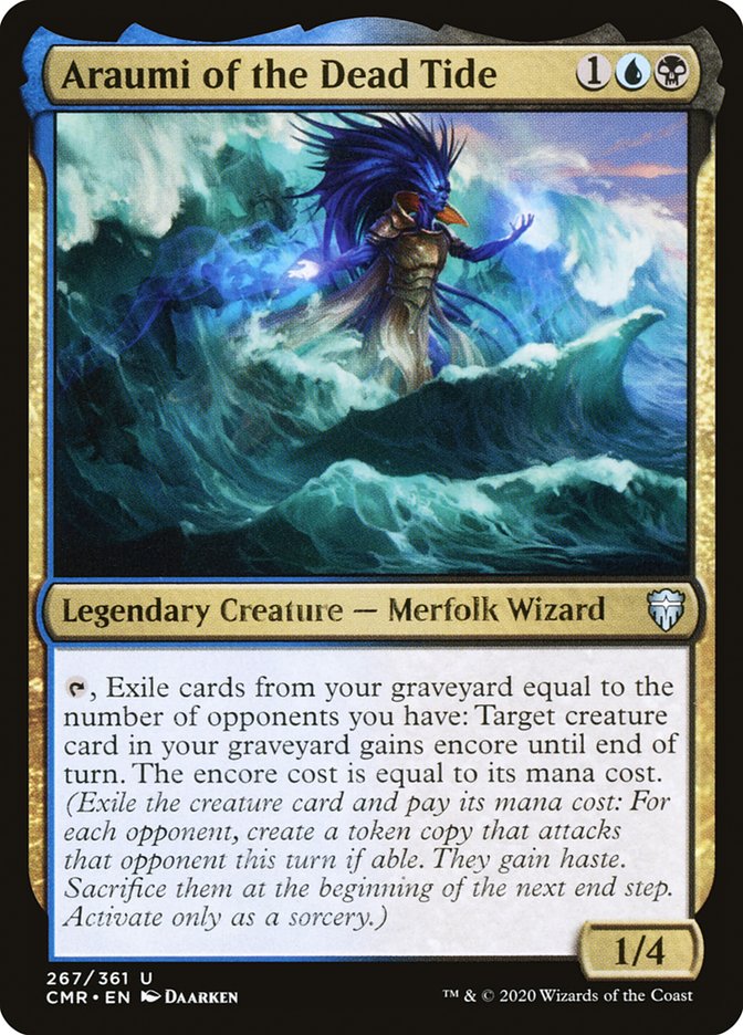 Araumi of the Dead Tide 267 (Commander Legends)  - Foil | Good Games Adelaide SA