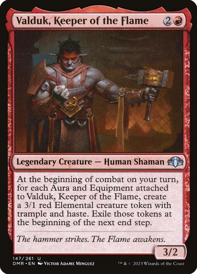 Valduk, Keeper of the Flame 147 (Dominaria Remastered)  - Foil | Good Games Adelaide SA
