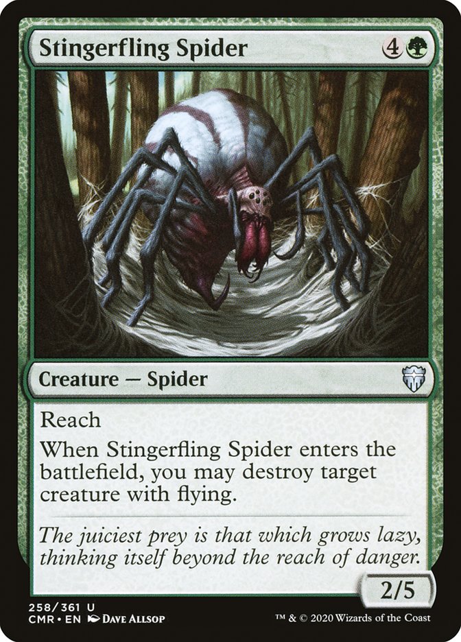 Stingerfling Spider 258 (Commander Legends)  | Good Games Adelaide SA