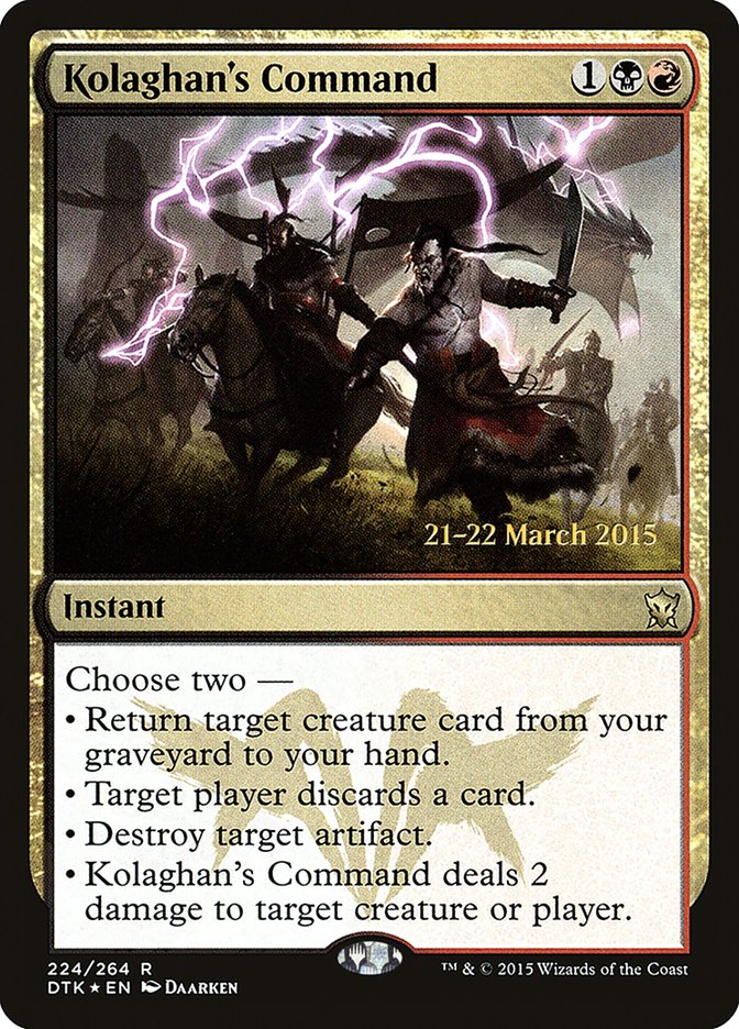 Kolaghans Command 224 (Prerelease Cards)  - Foil | Good Games Adelaide SA