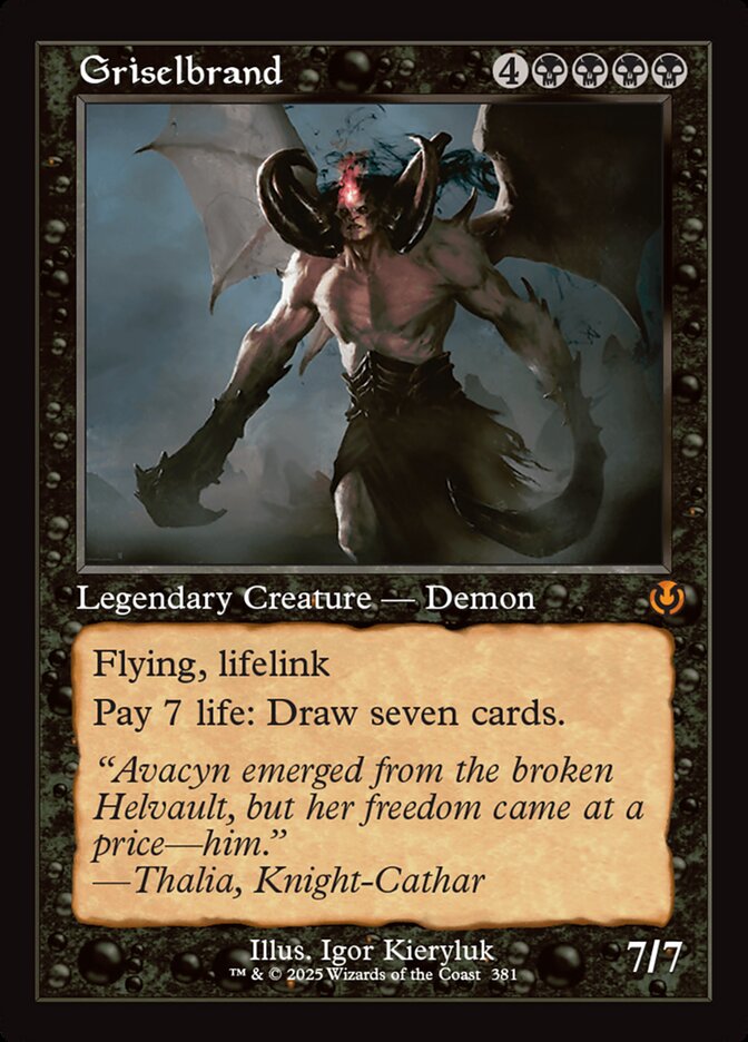 Griselbrand Retro Frame 381 (Innistrad Remastered)  - Retro | Good Games Adelaide SA