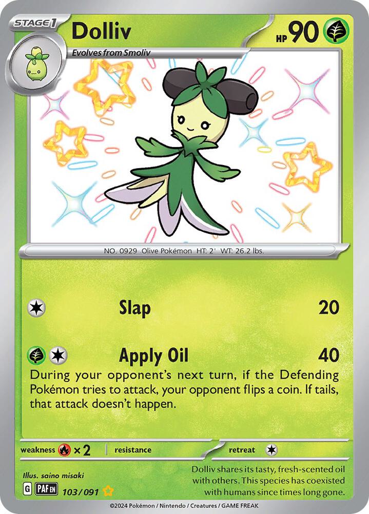 Dolliv 103/091 (SV: Paldean Fates)  - Holofoil | Good Games Adelaide SA