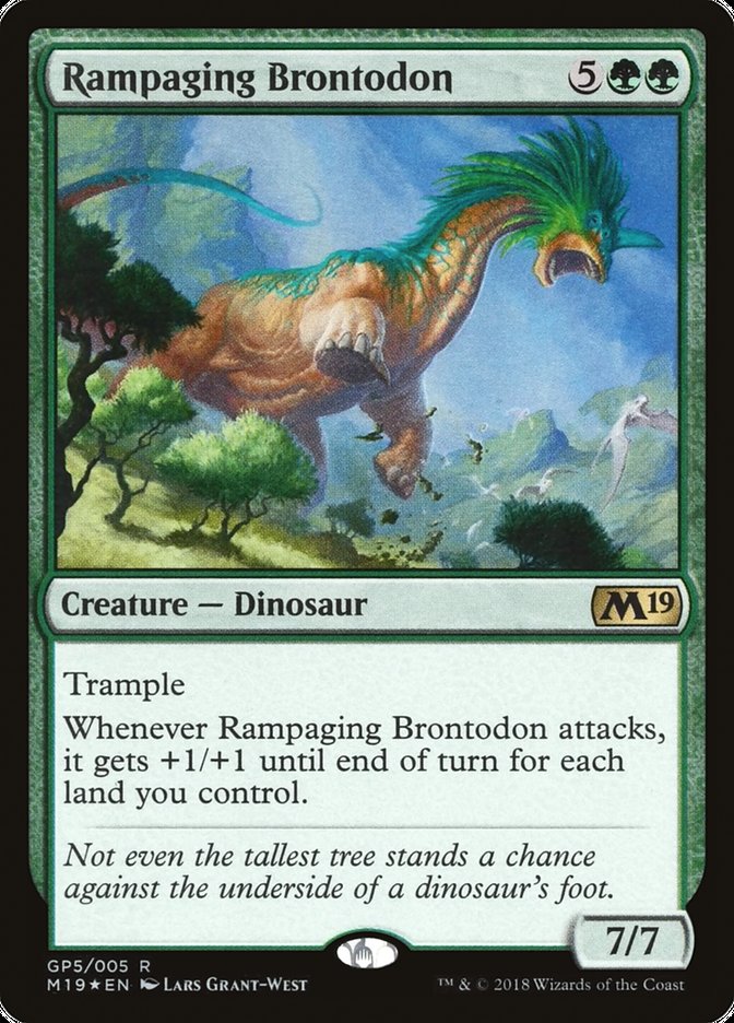 Rampaging Brontodon GP5 (Gift Boxes and Promos)  - Foil | Good Games Adelaide SA
