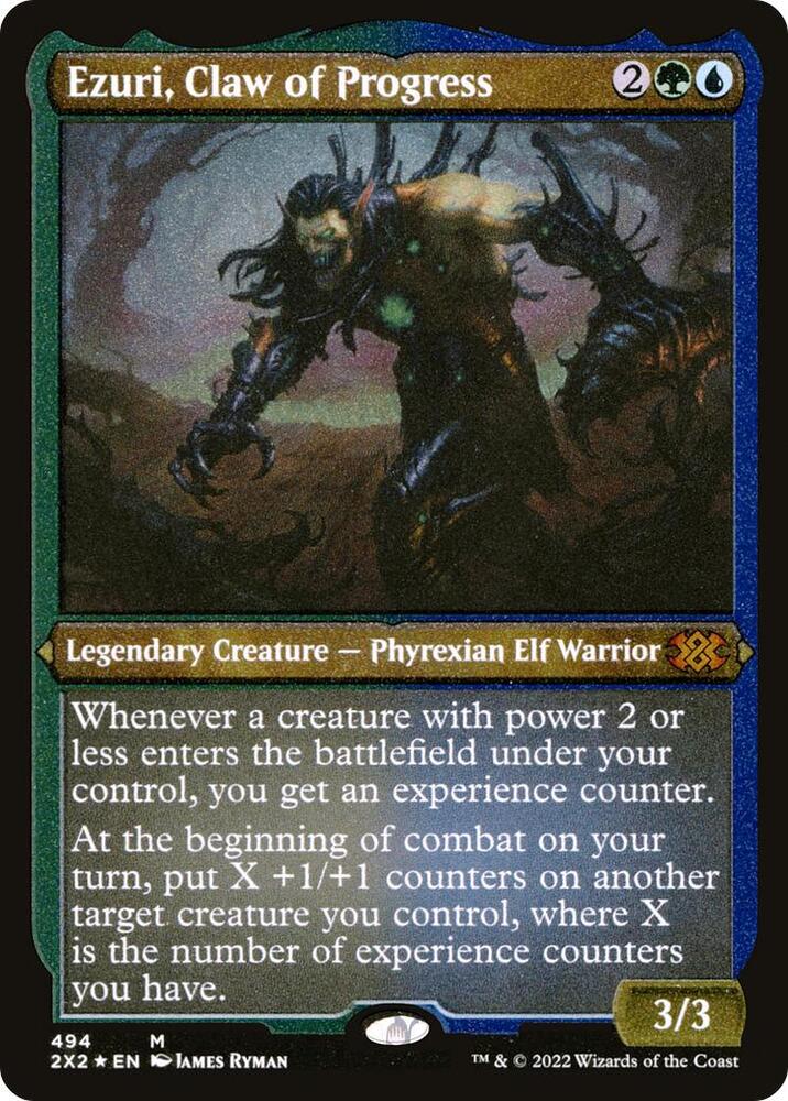 Ezuri Claw of Progress Foil Etched 494 (Double Masters 2022)  - Foil | Good Games Adelaide SA
