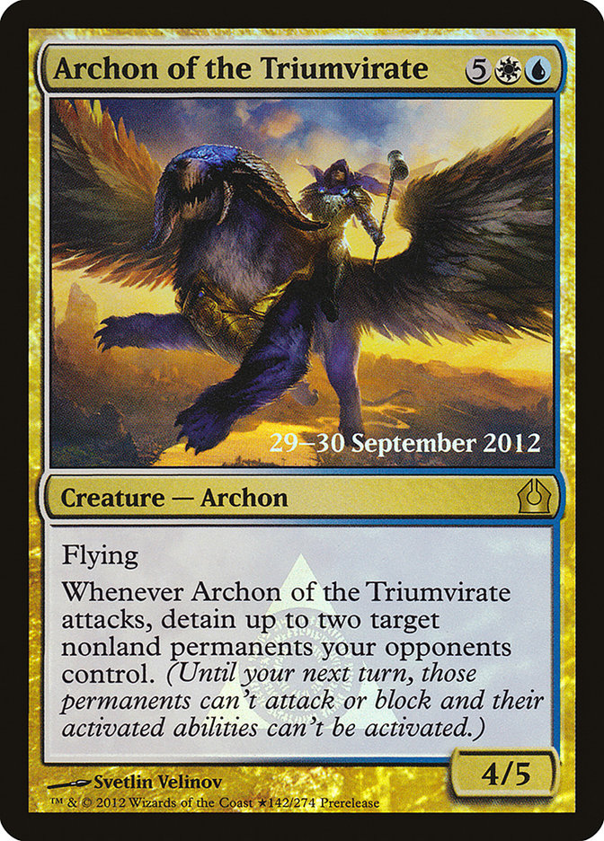 Archon of the Triumvirate 142 (Prerelease Cards)  - Foil | Good Games Adelaide SA