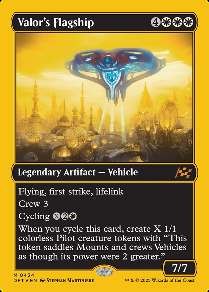 Valor's Flagship 434 (Aetherdrift)  - Foil | Good Games Adelaide SA