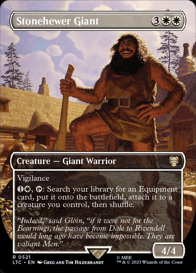 Stonehewer Giant 521 (Commander: The Lord of the Rings: Tales of Middle-earth)  - Borderless Foil | Good Games Adelaide SA