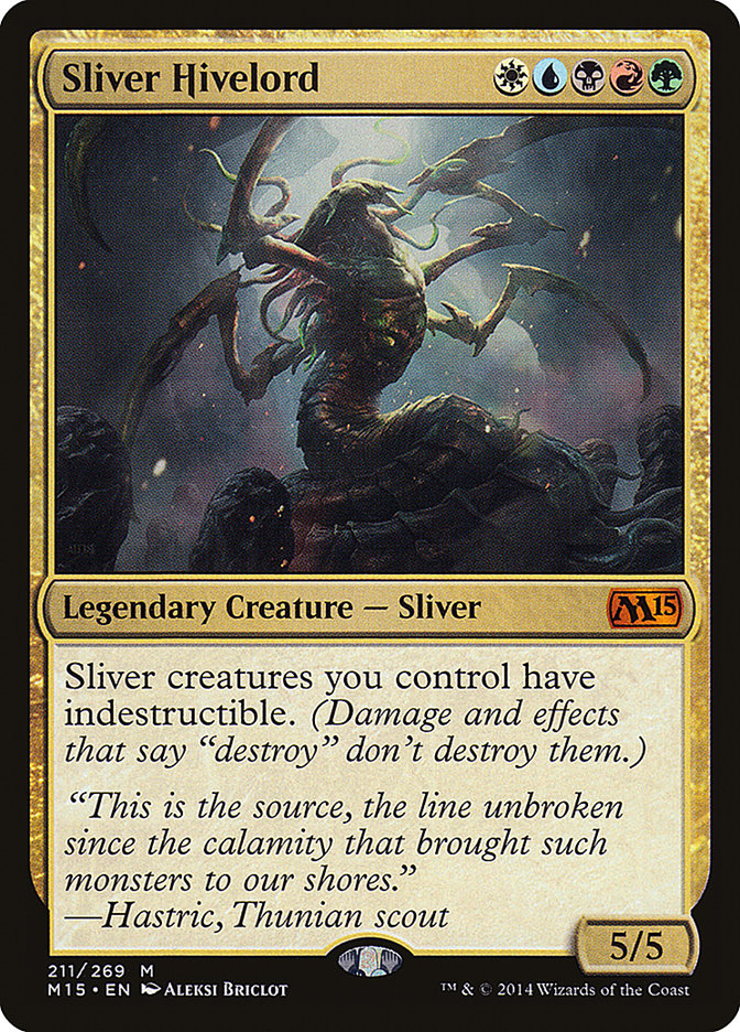 Sliver Hivelord 211 (Magic 2015 (M15))  - Foil | Good Games Adelaide SA