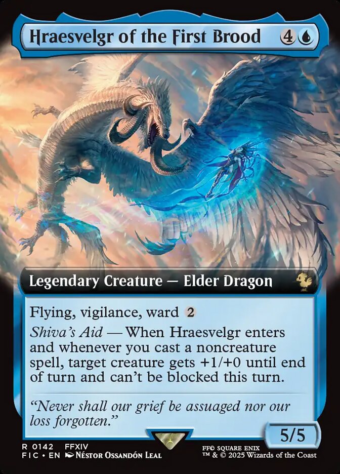 Hraesvelgr of the First Brood 142 (Commander: FINAL FANTASY)  - Extended Art | Good Games Adelaide SA