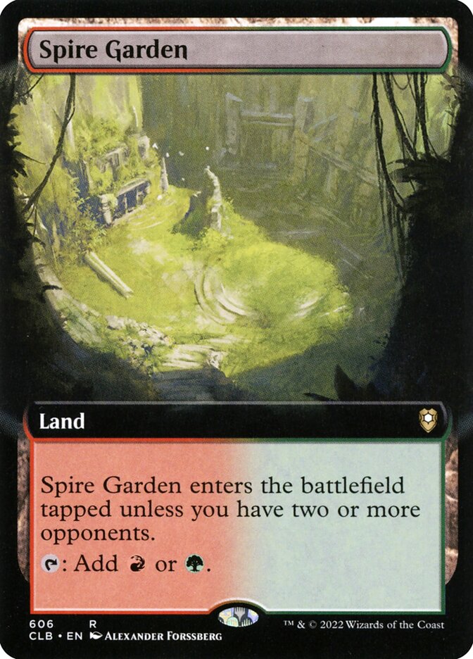Spire Garden Extended Art 606 (Commander Legends: Battle for Baldur's Gate)  | Good Games Adelaide SA