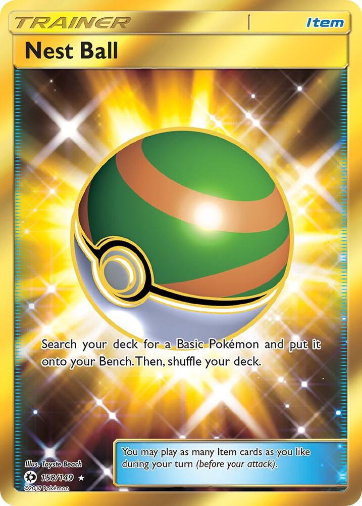 Nest Ball Secret 158/149 (SM Base Set)  - Holofoil | Good Games Adelaide SA