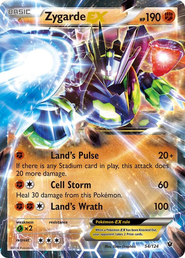 Zygarde EX 54/124 (XY - Fates Collide)  - Holofoil | Good Games Adelaide SA