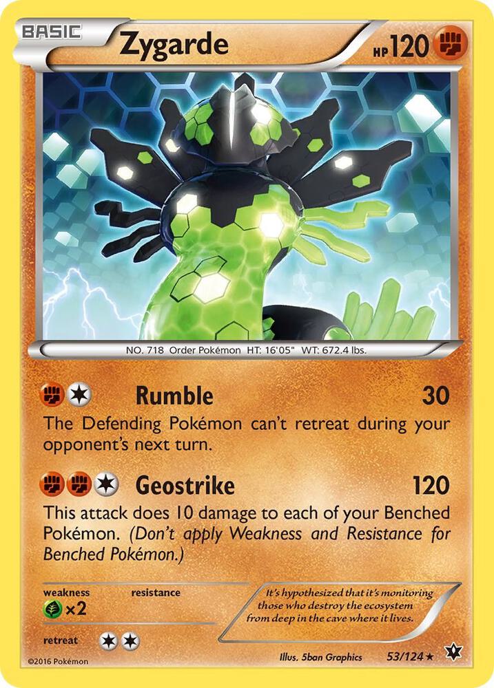 Zygarde 53/124 (XY - Fates Collide)  | Good Games Adelaide SA