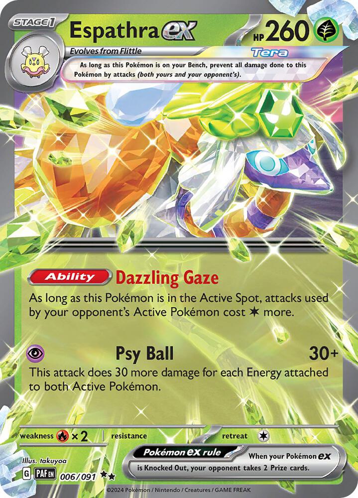 Espathra ex 006/091 (SV: Paldean Fates)  - Holofoil | Good Games Adelaide SA