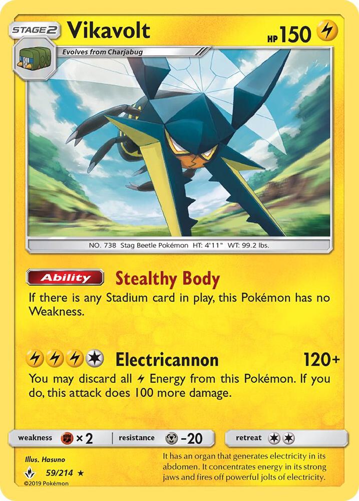 Vikavolt 59/214 (SM - Unbroken Bonds)  - Holofoil | Good Games Adelaide SA