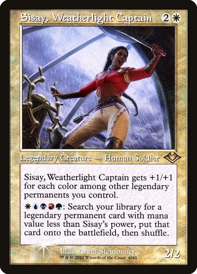 Sisay, Weatherlight Captain 6/40 (Modern Horizons)  - Retro Foil | Good Games Adelaide SA