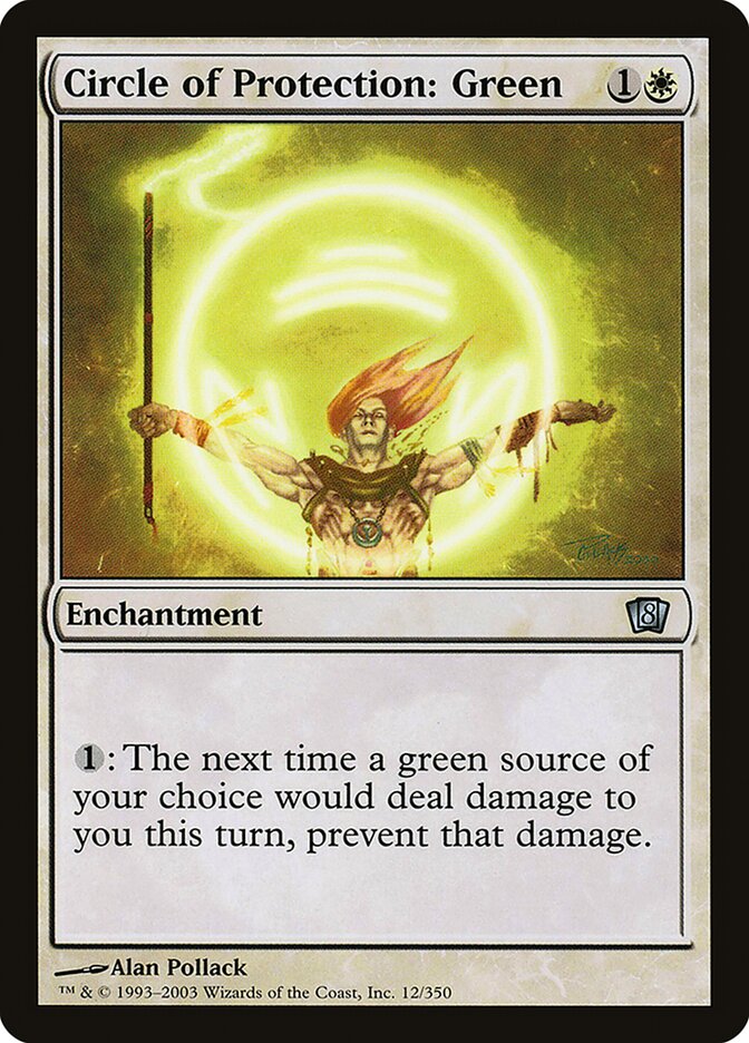 Circle of Protection: Green 12 (8th Edition)  - Foil | Good Games Adelaide SA