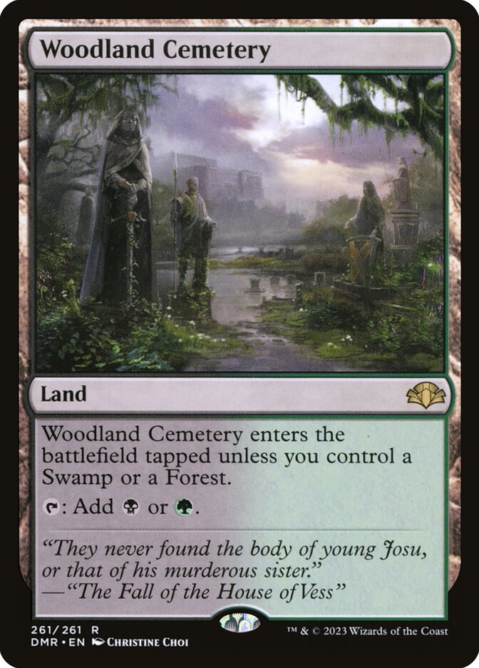 Woodland Cemetery 261 (Dominaria Remastered)  - Foil | Good Games Adelaide SA