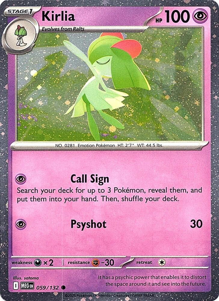 Kirlia 059/132 (Miscellaneous Cards & Products)  - Cosmo Holofoil | Good Games Adelaide SA