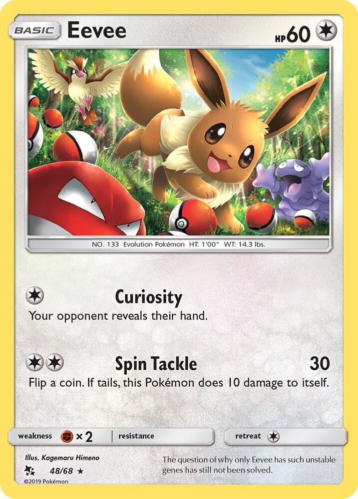 Eevee 48/68 (Hidden Fates)  - Holofoil | Good Games Adelaide SA
