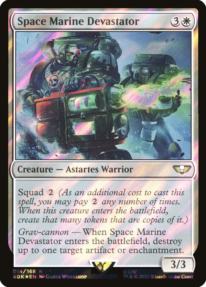 Space Marine Devastator 14 (Universes Beyond: Warhammer 40,000)  - Foil | Good Games Adelaide SA