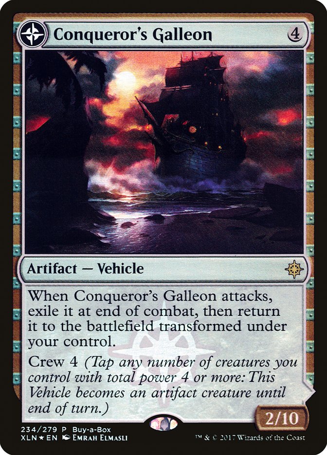 Conqueror's Galleon // Conqueror's Foothold 234 (Buy-A-Box Promos)  - Foil | Good Games Adelaide SA