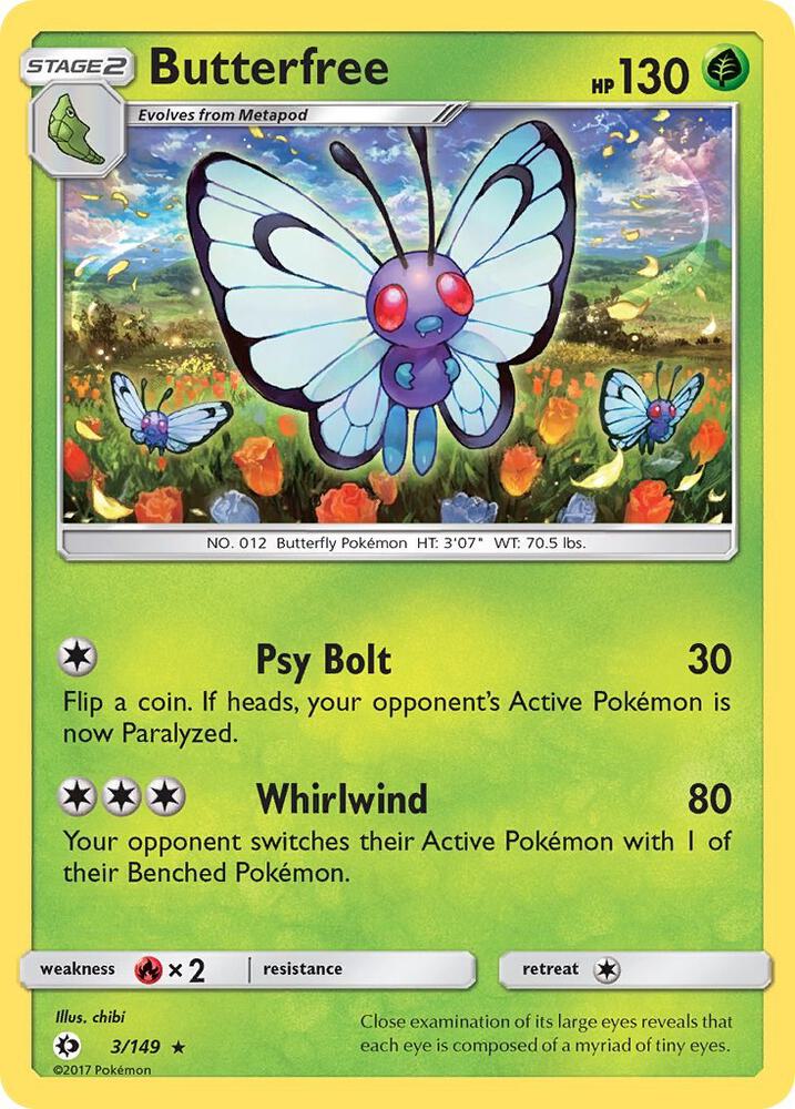 Butterfree 3/149 (SM Base Set)  | Good Games Adelaide SA