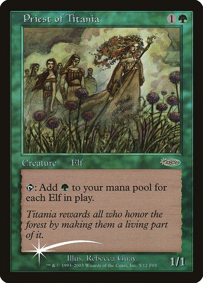 Priest of Titania 5 (FNM Promos)  - Foil | Good Games Adelaide SA