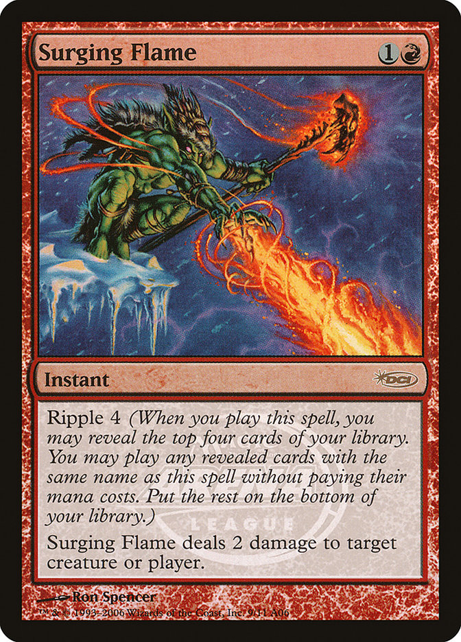 Surging Flame 9 (Arena Promos)  - Foil | Good Games Adelaide SA