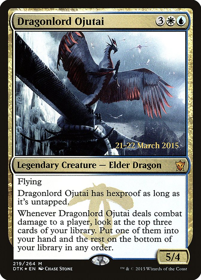 Dragonlord Ojutai 219 (Prerelease Cards)  - Foil | Good Games Adelaide SA