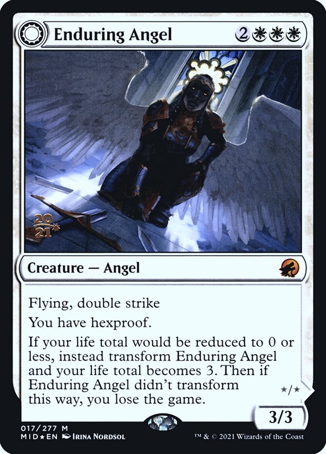 Enduring Angel // Angelic Enforcer 17 (Prerelease Cards)  - Foil | Good Games Adelaide SA
